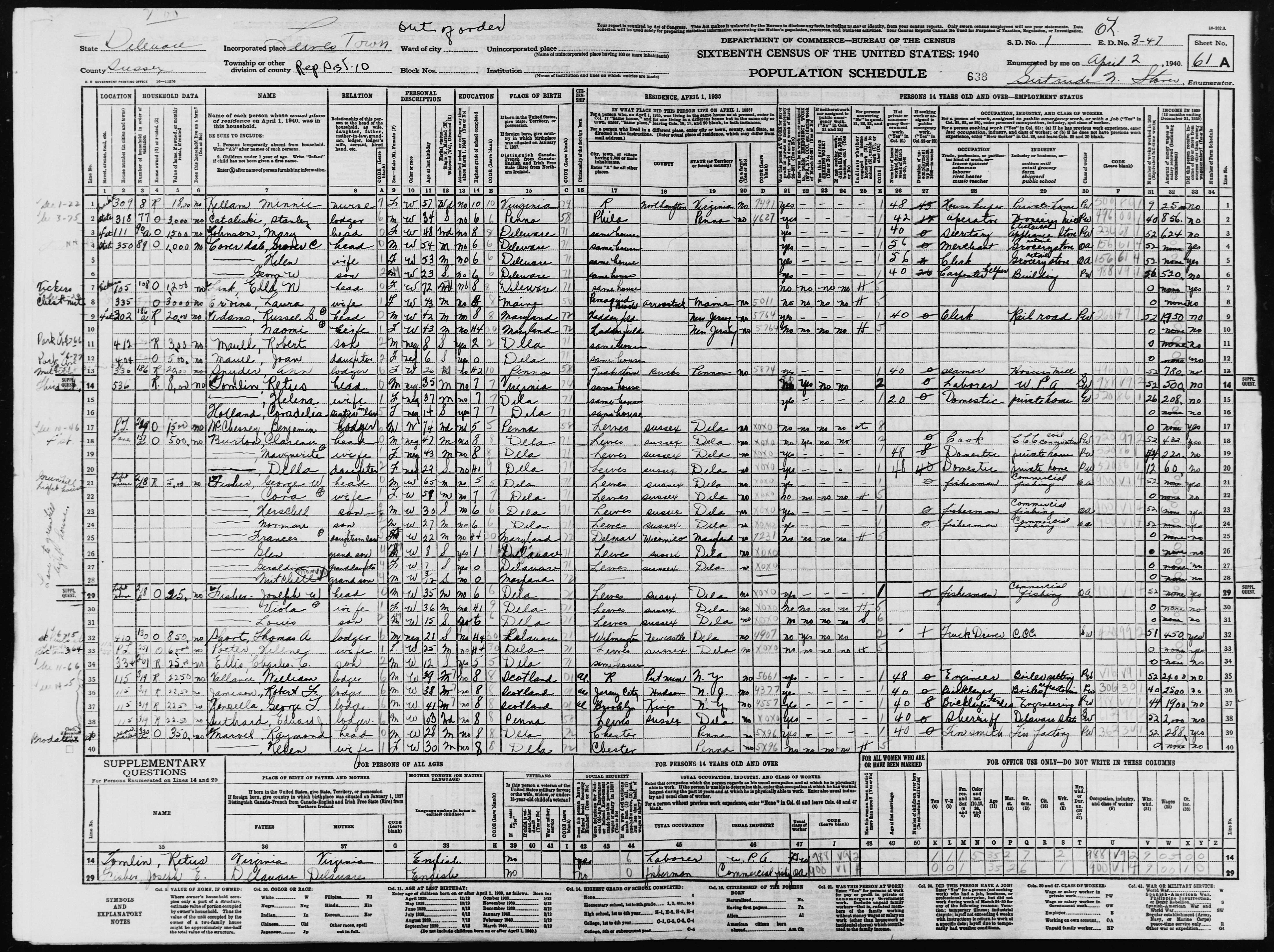 1940-CENSUS_USA-Delaware-Sussex_Lewes_p61a